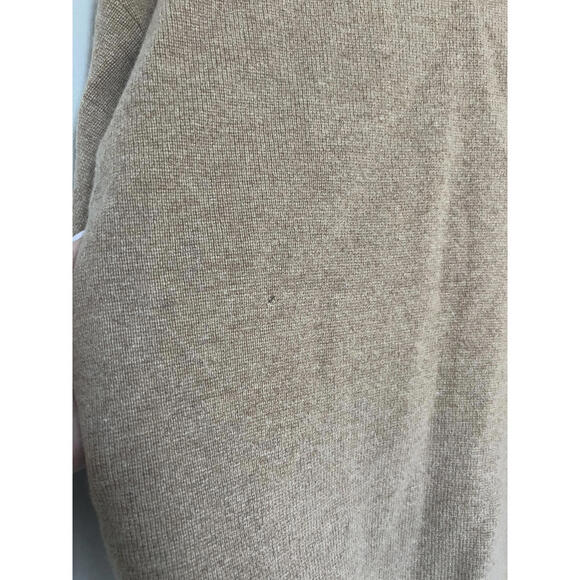 ADAY Camel Brown Recycled Cashmere Wool Minimalist Sweater, Size Medium - Picture 4 of 5